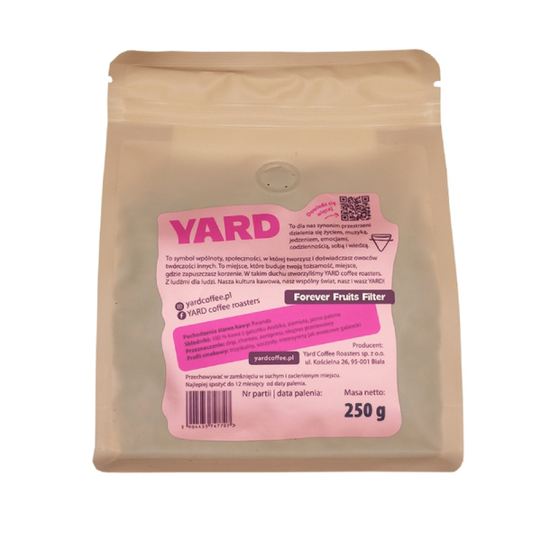 Kawa ziarnista YARD Coffee Roasters Forever Fruits Filter 250g
