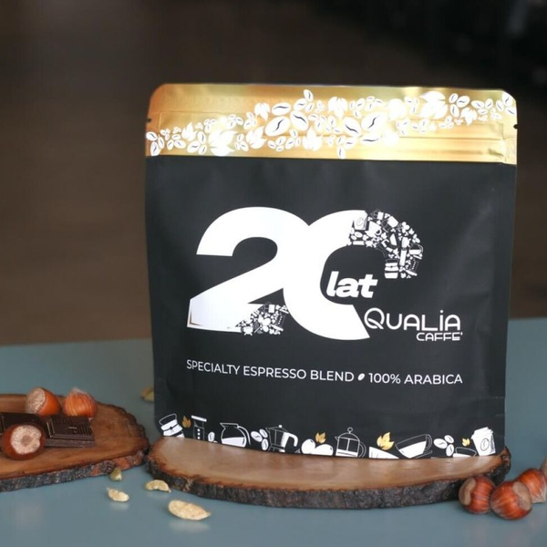 Kawa ziarnista Jubileuszowa Qualia Caffe Specialty Espresso Blend 250g