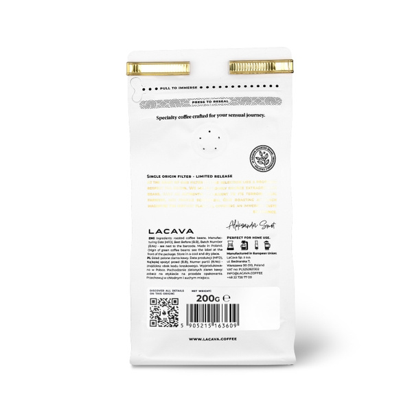 Kawa ziarnista LaCava Colombia El Renacer Thermal Shock 200g