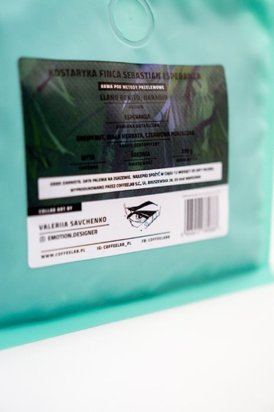 Kawa ziarnista Coffeelab Kostaryka Finca Sebastian Esperanza 250g - NIEDOSTĘPNY