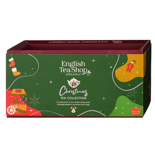 Herbata English Tea Shop Christmas Tea Green Wonders - zestaw 6 piramidek - opinie w konesso.pl