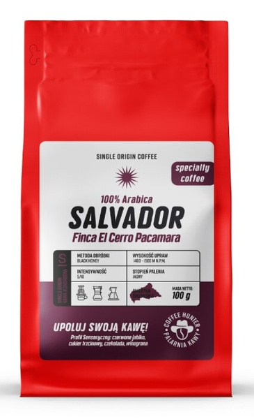 Kawa ziarnista COFFEE HUNTER Salvador Finca el Cerro Black Honey 250g