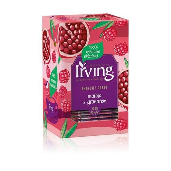 Herbatka owocowa Irving Malina i granat 20x2g