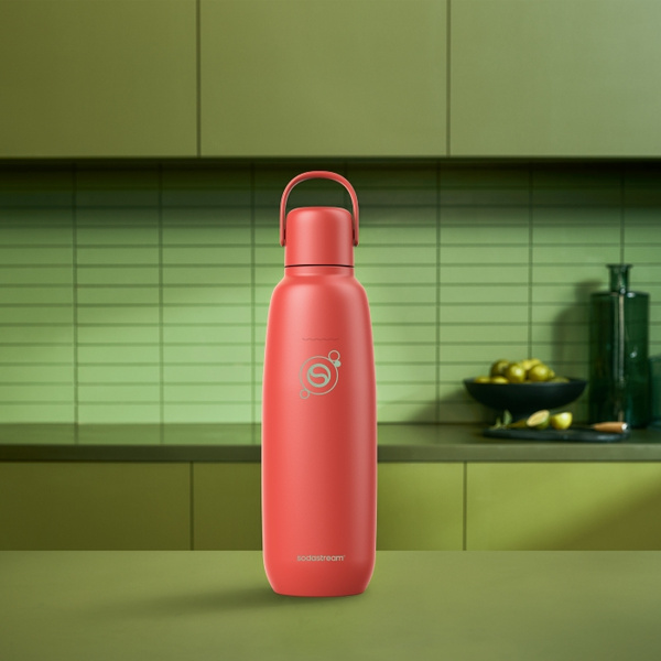 Butelka termiczna SodaStream Fizz&Go 0,9l - Pomarańczowa + GRATIS Syrop SodaStream