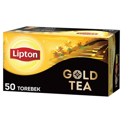 Herbata czarna aromatyzowana Lipton Gold Tea 50x1,5g - opinie w konesso.pl