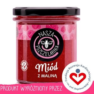 Miód z maliną Nasza Pszczelarnia 420g