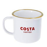 Emaliowany kubek z kolekcji Costa Coffee 180 ml - wzór 4 – NIEDOSTĘPNY