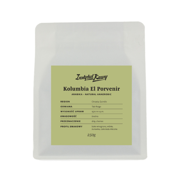 Kawa ziarnista Instytut Kawy Kolumbia El Porvenir 250g
