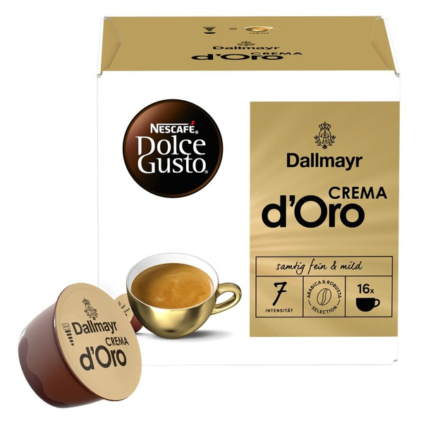 Kapsułki NESCAFÉ® Dolce Gusto® Dallmayr Crema d'Oro 16 sztuk – NIEDOSTĘPNY