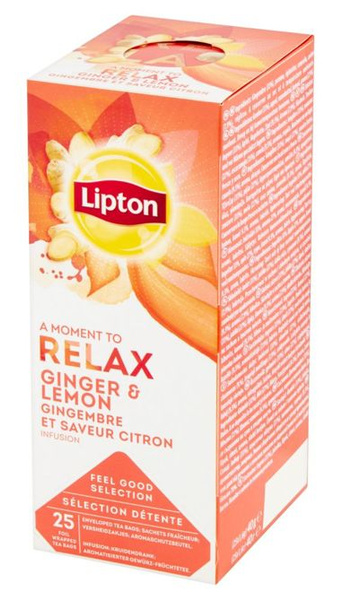 Owocowa herbata Lipton Classic Ginger Lemon 25x1,6g - NIEDOSTĘPNY 