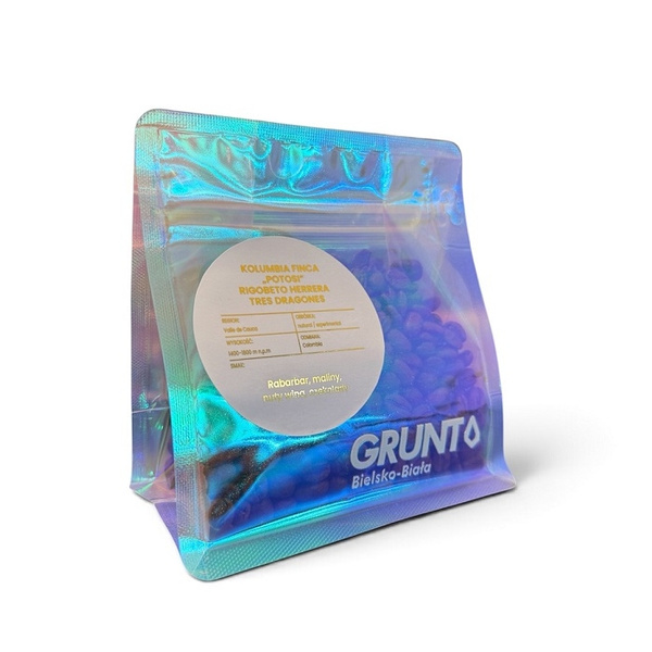Kawa ziarnista Grunt Kolumbia Finca „POTOSI” Rigoberto Herrera Tres Dragones 150g