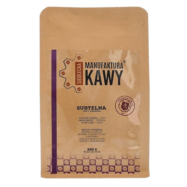 Kawa ziarnista Siedlecka Manufaktura Kawy Mieszanka Subtelna 225g