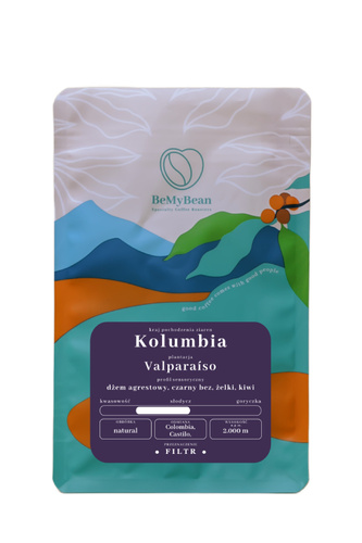 Kawa ziarnista BeMyBean Kolumbia Valparaíso FILTR 250g - opinie w konesso.pl