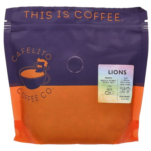 Kawa ziarnista Cafelito Lions 250g - opinie w konesso.pl