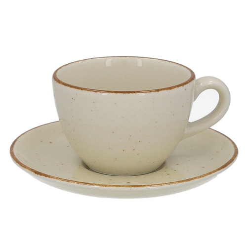 Filiżanka ze spodkiem Lubiana Aida ART 180 ml - Beżowa