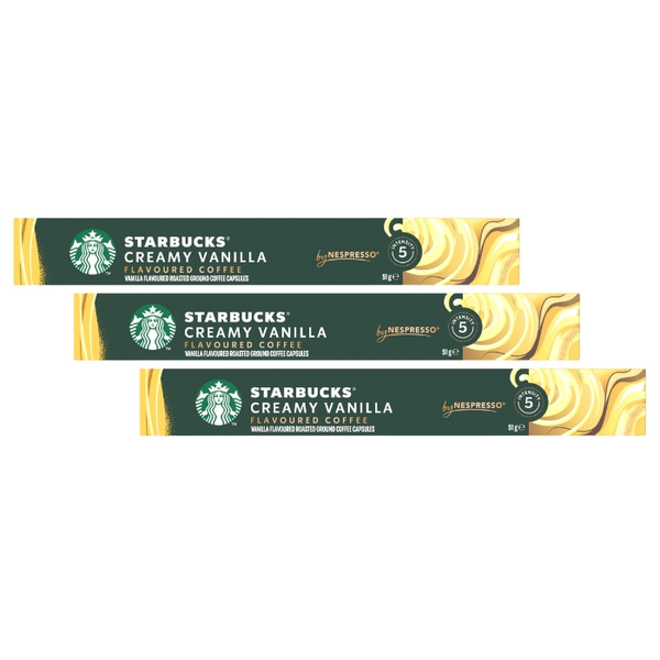 ZESTAW - Kapsułki do Nespresso STARBUCKS® Creamy Vanilla 3x10 szt