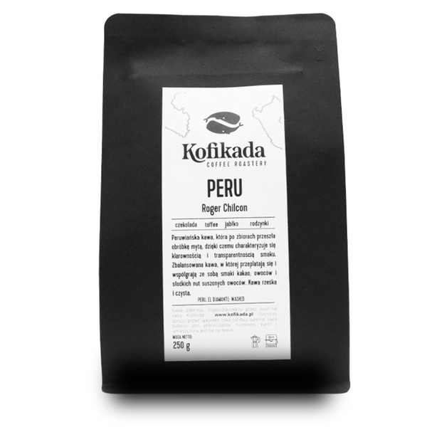 Kawa ziarnista Kofikada Peru Roger Chilcon LOT1 Espresso 250g – NIEDOSTĘPNY