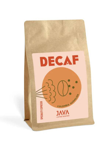 Kawa ziarnista Java Kolumbia Asomujer Decaf ESPRESSO 250g - Bezkofeinowa