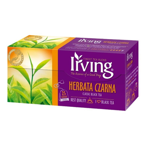 Herbata czarna Irving w saszetkach 25x2,5g