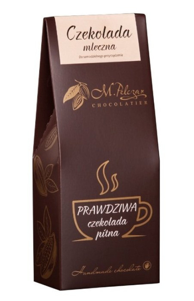 Prawdziwa czekolada pitna M.Pelczar Chocolatier - Mleczna 200g