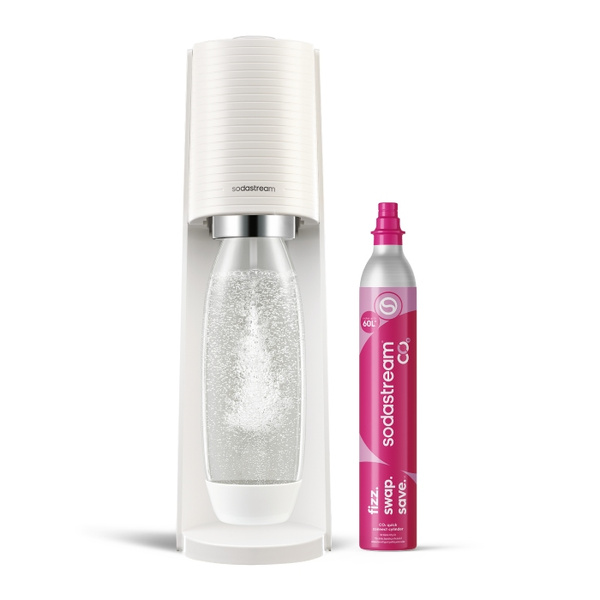 Saturator do wody gazowanej SodaStream Terra - Biały zestaw startowy