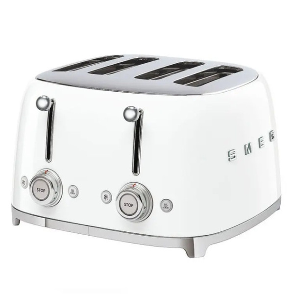 Toster na 4 kromki SMEG TSF03WHEU - Biały
