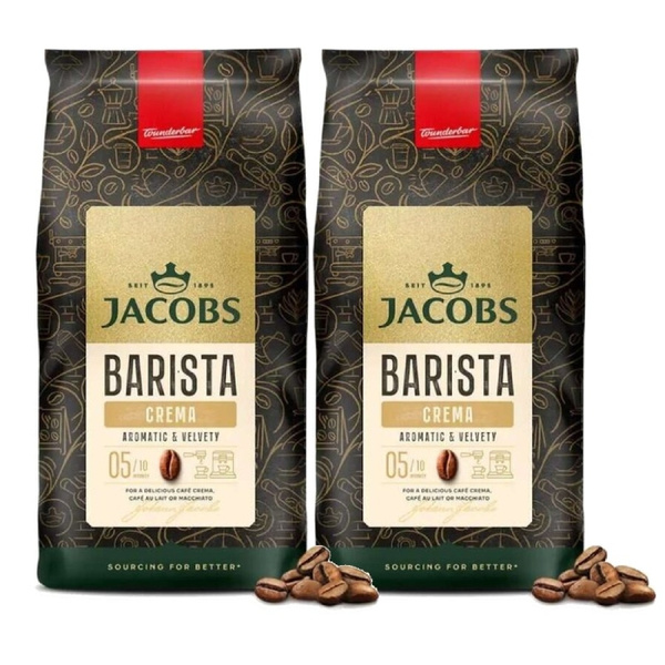 ZESTAW - Kawa ziarnista Jacobs Barista Editions Crema 2x1kg