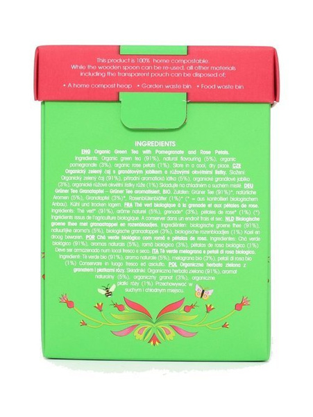 Zielona herbata English Tea Shop Green Tea & Pomegranate 80g