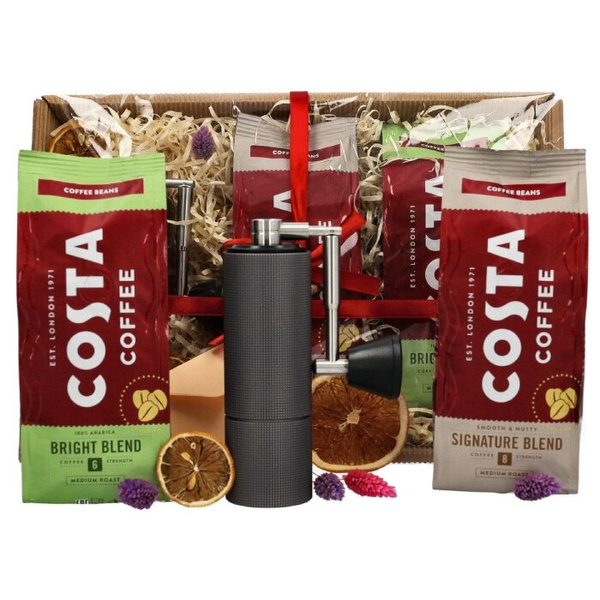 Zestaw prezentowy Costa Coffee® z młynkiem do kawy – NIEDOSTĘPNY
