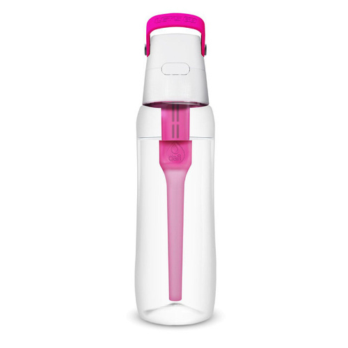 Butelka filtrująca wodę Dafi SOLID 0,7 l + filtr węglowy - Flamingowa