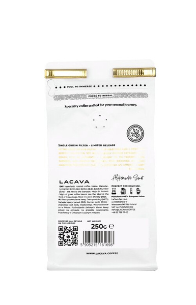 Kawa ziarnista LaCava Guatemala La Maravilla Filtr 250g - NIEDOSTĘPNY