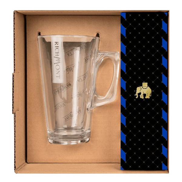 ZESTAW Herbata Richmont Earl Grey Blue 12 saszetek + Szklanka Richmont Hot 370ml