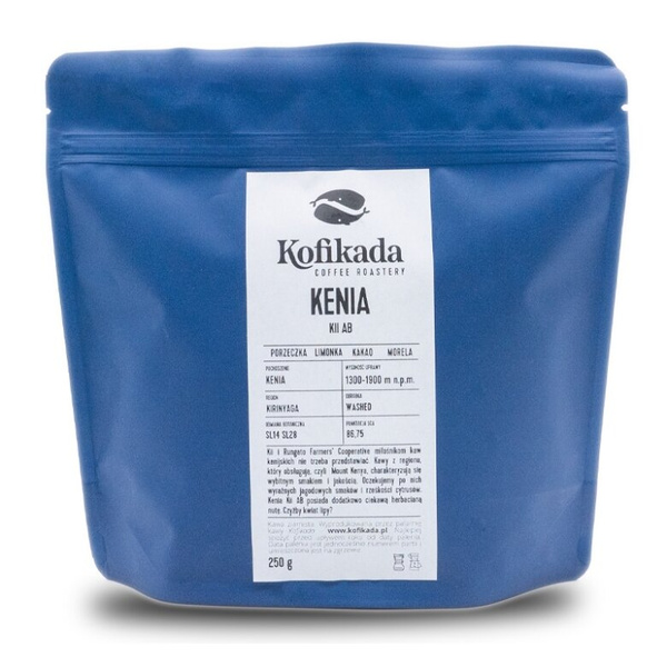 Kawa ziarnista Kofikada Kenia Kii AB 250g