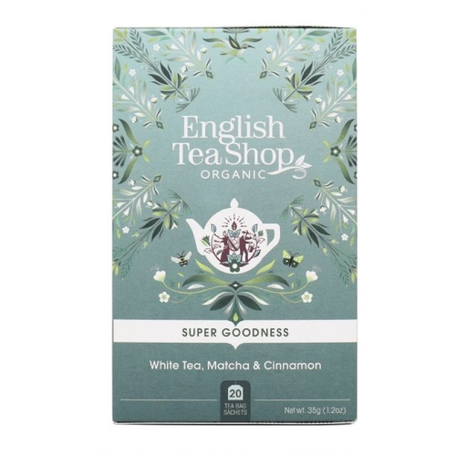 Biała herbata English Tea Shop White Tea Matcha Cinnamon 20x1,75g