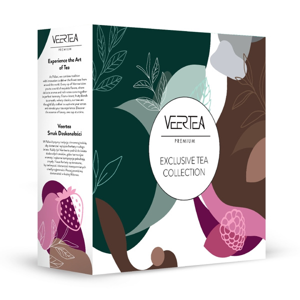 Kolekcja herbat Veertea zestaw 8 smaków - 200 kopert - Ciemno zielona