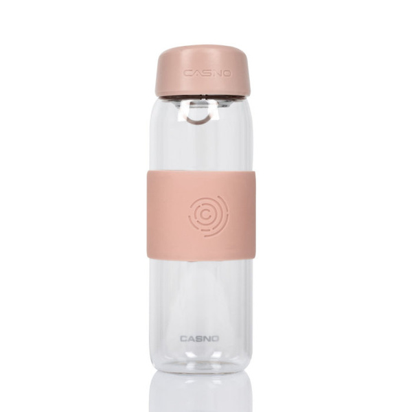 Butelka na wodę Casno Michigan Różowa - 600 ml