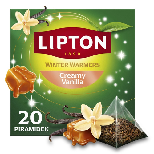 Herbatka aromatyzowana rooibos Lipton Winter Warmers  Creamy Vanilla - 20 piramidek