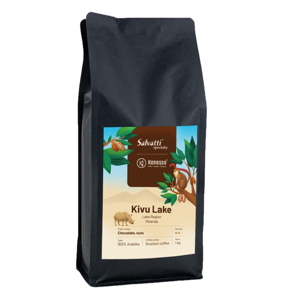 Kawa ziarnista Salvatti Rwanda Kivu Lake 1kg