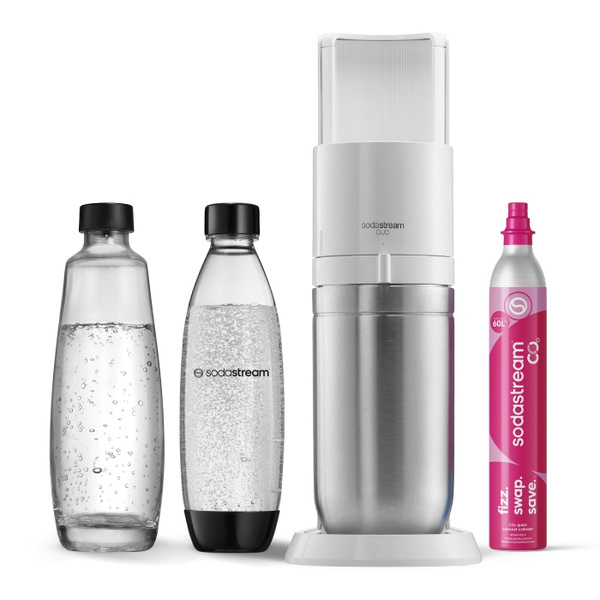 Saturator do wody gazowanej SodaStream Duo - Biały zestaw startowy