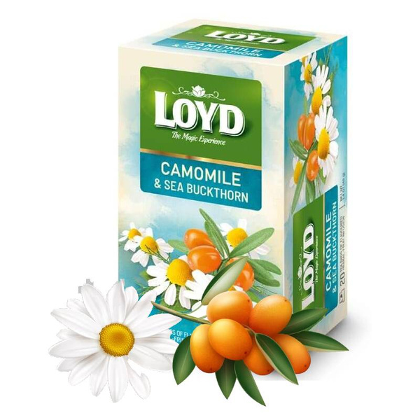 Herbatka ziołowo-owocowa Loyd Camomile & Sea Buckthorn - rumianek i rokitnik 20x2g