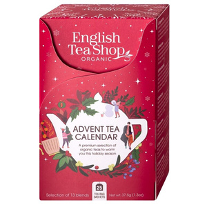 Kalendarz adwentowy z herbatą English Tea Shop 25x1,5g - Czerwony