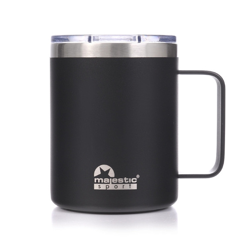 Kubek termiczny Majestic Sport Gump 400 ml - Czarny - opinie w konesso.pl