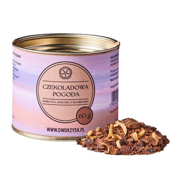 Herbatka ziołowa z rooibosem Dworzysk Czekoladowa Pogoda 60g