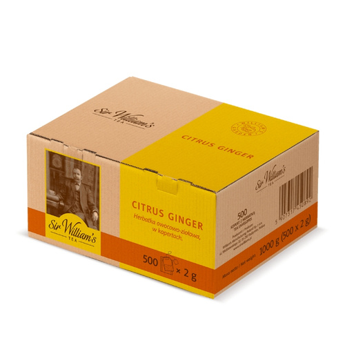 Owocowa herbata Sir Williams Tea Citrus Ginger 500x2g - opinie w konesso.pl