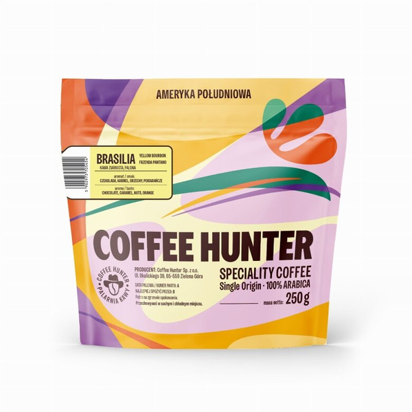 Kawa ziarnista COFFEE HUNTER Brasilia Fazenda Pantano Espresso 250g