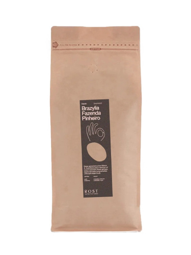Kawa ziarnista ROST Brazylia Fazenda Pinheiro ESPRESSO 1kg - opinie w konesso.pl