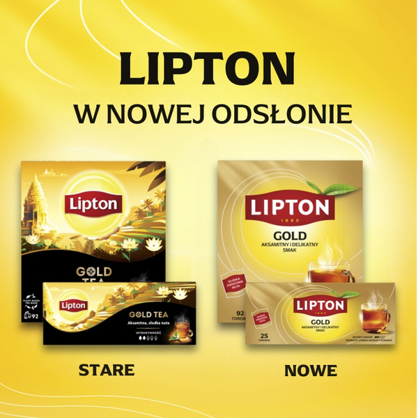 Herbata czarna aromatyzowana Lipton Gold Tea 75g - 50 torebek