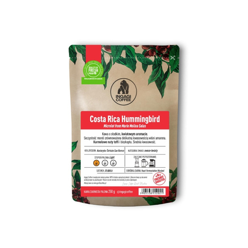 Kawa ziarnista Ingagi Coffee Kostaryka Hummingbird 100g