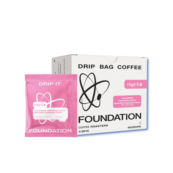 Drip Bag Coffee Foundation Coffee Colombia Passion Fruit 5x12g
