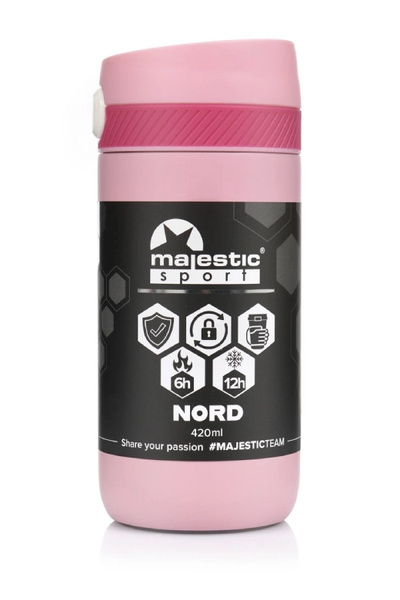 Kubek termiczny Majestic Sport Nord 420 ml - Różowy